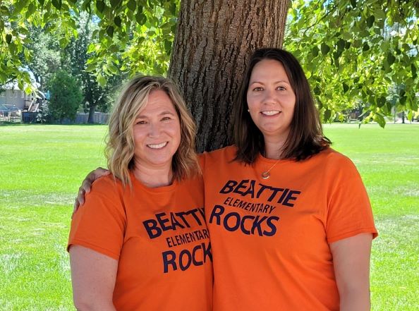 Mrs. Cripe and Mrs. Latuda our second grade teachers